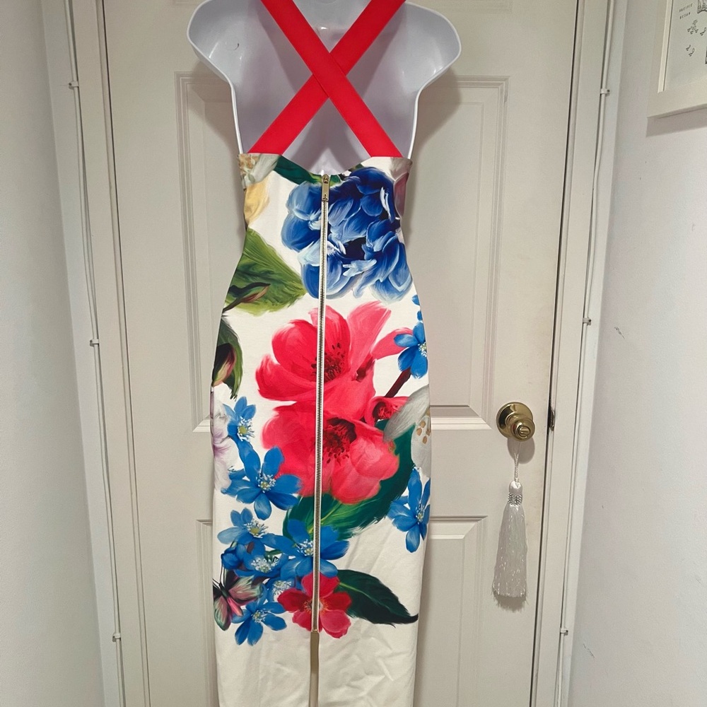 Ted Baker Floral Midi Dress - Picture 3 of 3